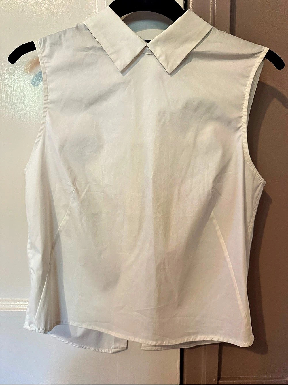 Misha Nonoo Sleeveless Collared Top in White - New without tags